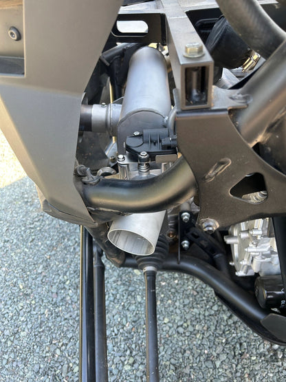 AA Slip-On Exhaust with Center Exit & 3" Side Dump for 2022+ Pro R 4 Cylinder **1-3 Day Lead Time**