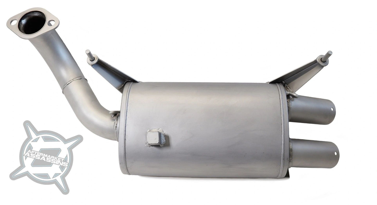 AA Stainless Slip-On Exhaust for 2018-Up Polaris Ranger XP 1000 *REAR MOUNT ONLY* **1-3 day lead time**