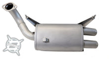 AA Stainless Slip-On Exhaust for 2018-Up Polaris Ranger XP 1000 *REAR MOUNT ONLY* **1-3 day lead time**