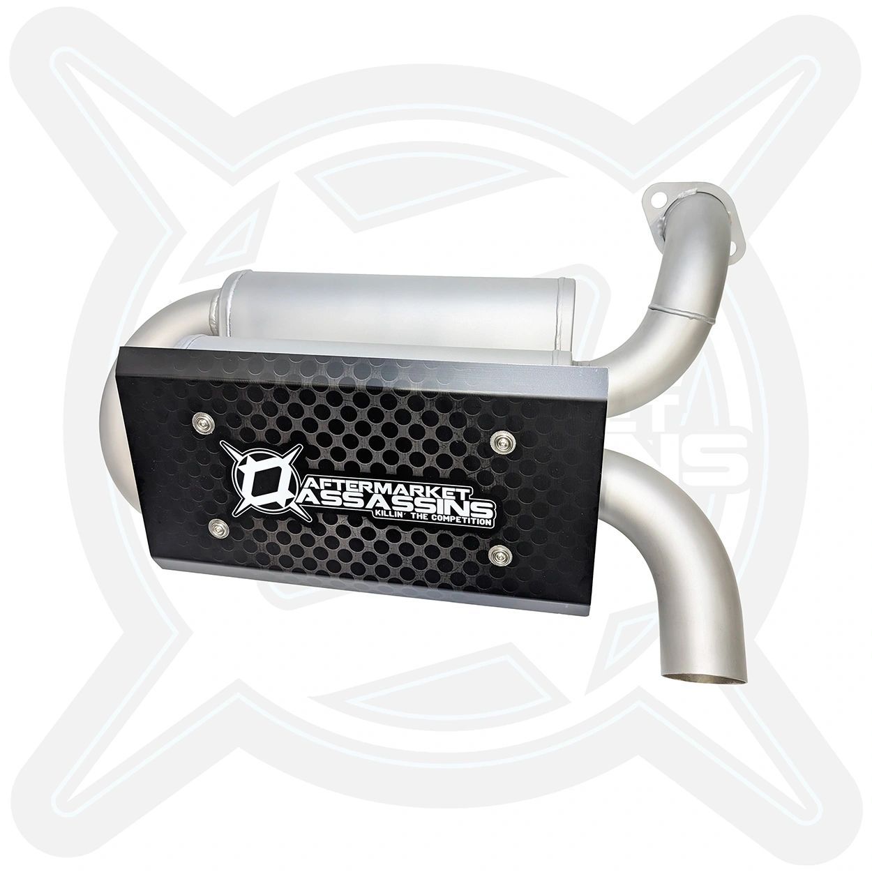 AA Dual Suppressor Slip-On Exhaust for Polaris General & RZR S 1000