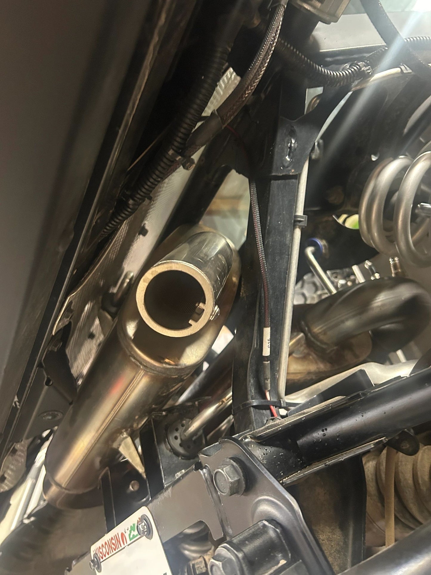 AA Dual Suppressor Slip-On Exhaust for 2024-Up Polaris Ranger XD 1500