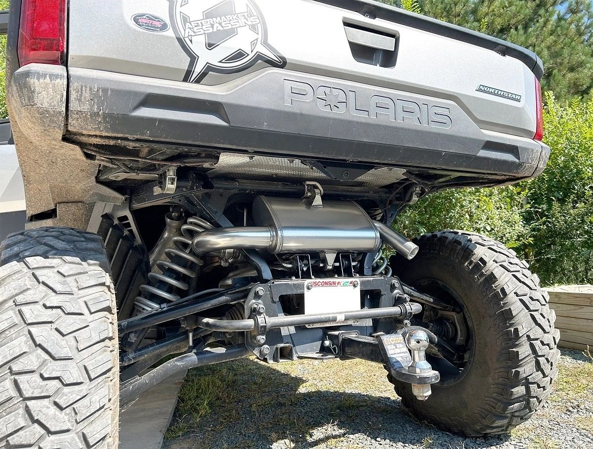 AA Dual Suppressor Slip-On Exhaust for 2024-Up Polaris Ranger XD 1500
