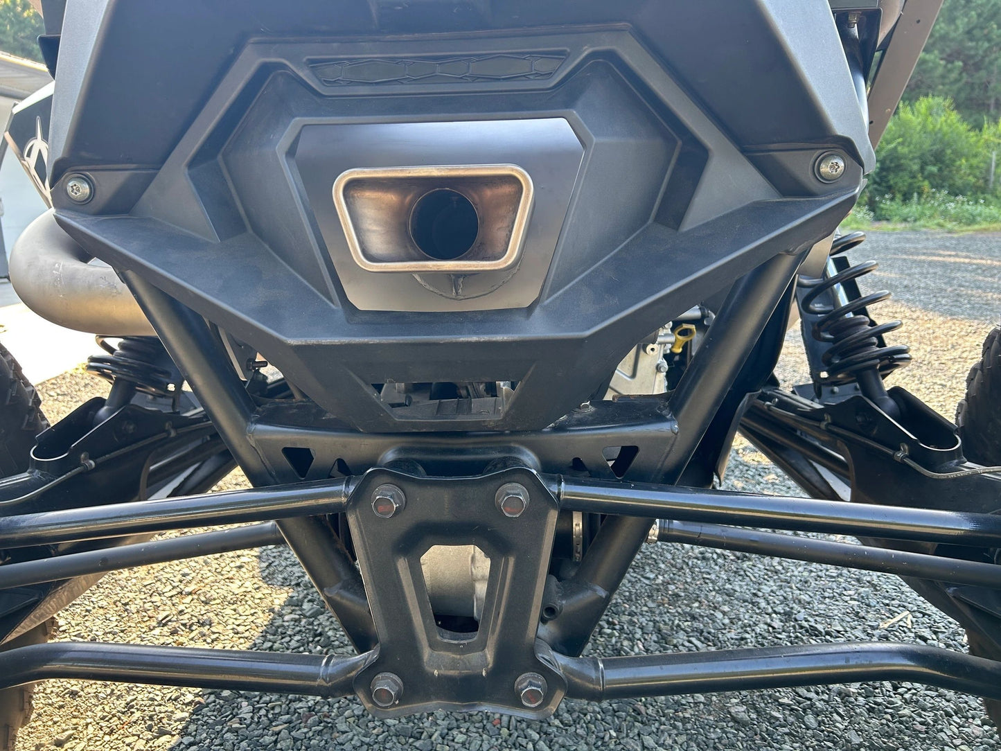 AA Slip-On Exhaust with Center Exit & 3" Side Dump for 2022+ Pro R 4 Cylinder **1-3 Day Lead Time**