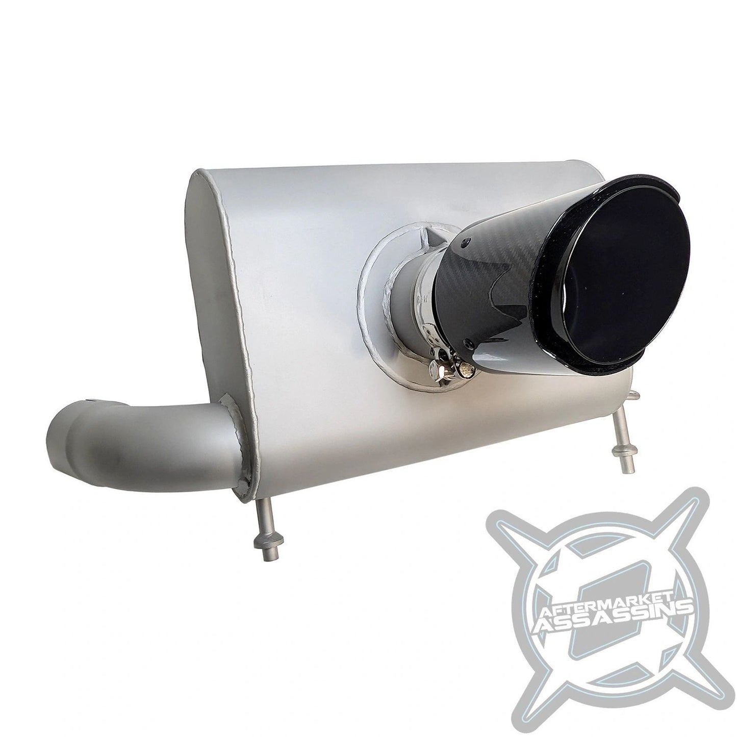 AA '21+ Can Am Commander/'22+ Mav Sport 1000R Slip-On Exhaust with Center Exit