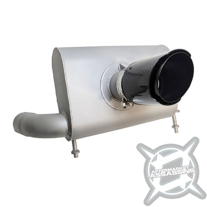 AA '21+ Can Am Commander/'22+ Mav Sport 1000R Slip-On Exhaust with Center Exit