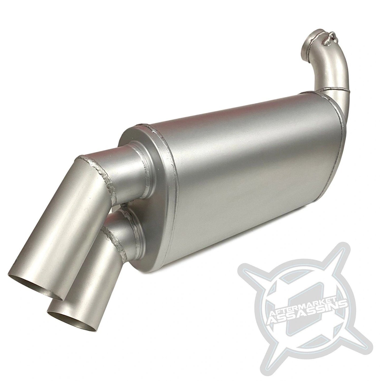 AA Stainless Slip-On Exhaust for 2015-Up RZR 900 S, Trail, XC **1-3 Day Lead Time**