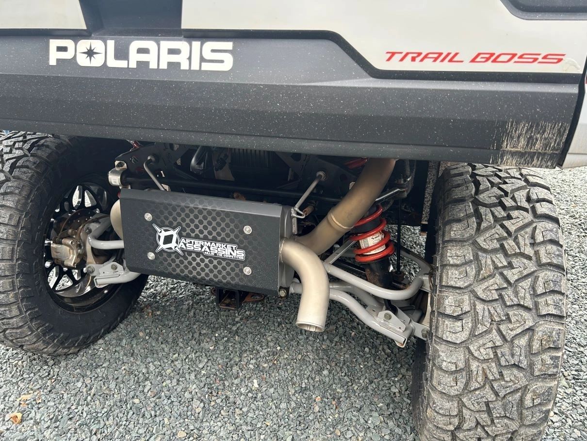AA Dual Suppressor Slip-On Exhaust for 2018-Up Polaris Ranger XP 1000 *REAR MOUNT ONLY*