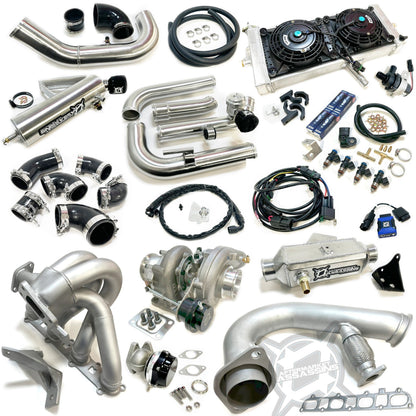 AA Pro R 4 Cylinder Complete Turbo Kit 350-600+HP