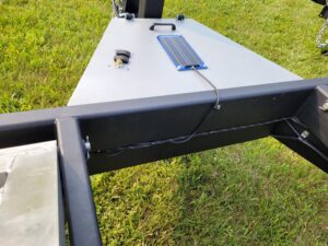Flex Hauler Trailer hauls two SXS (side by sides)