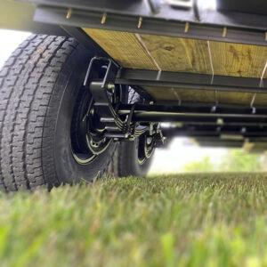 Flex Hauler Trailer hauls two SXS (side by sides)
